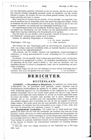 Eerste pagina van het artikel zoals het is gepubliceerd in het tijdschrift