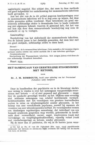 Eerste pagina van het artikel zoals het is gepubliceerd in het tijdschrift