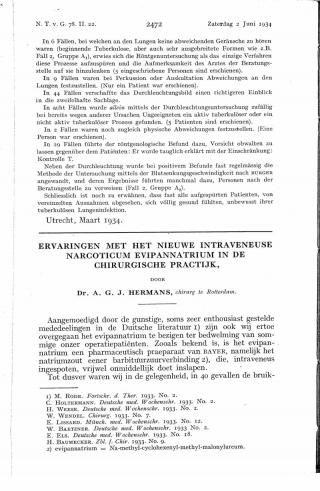 Eerste pagina van het artikel zoals het is gepubliceerd in het tijdschrift