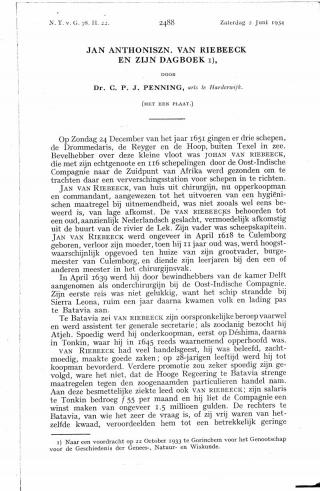 Eerste pagina van het artikel zoals het is gepubliceerd in het tijdschrift