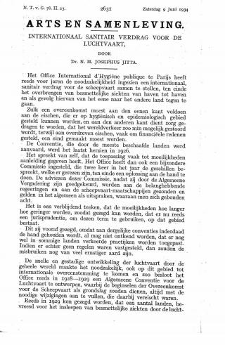 Eerste pagina van het artikel zoals het is gepubliceerd in het tijdschrift