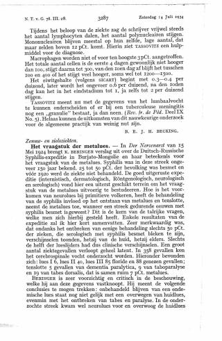 Eerste pagina van het artikel zoals het is gepubliceerd in het tijdschrift