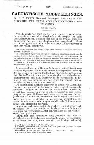 Eerste pagina van het artikel zoals het is gepubliceerd in het tijdschrift