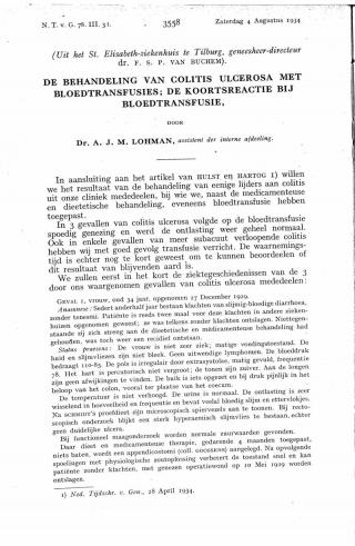 Eerste pagina van het artikel zoals het is gepubliceerd in het tijdschrift