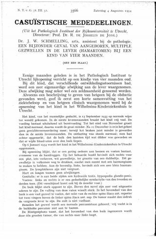 Eerste pagina van het artikel zoals het is gepubliceerd in het tijdschrift