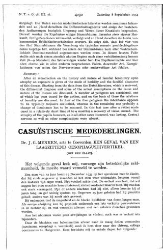 Eerste pagina van het artikel zoals het is gepubliceerd in het tijdschrift