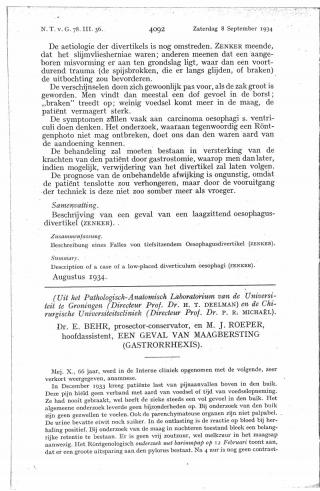 Eerste pagina van het artikel zoals het is gepubliceerd in het tijdschrift