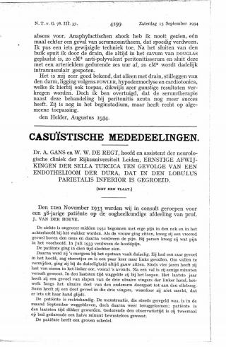 Eerste pagina van het artikel zoals het is gepubliceerd in het tijdschrift