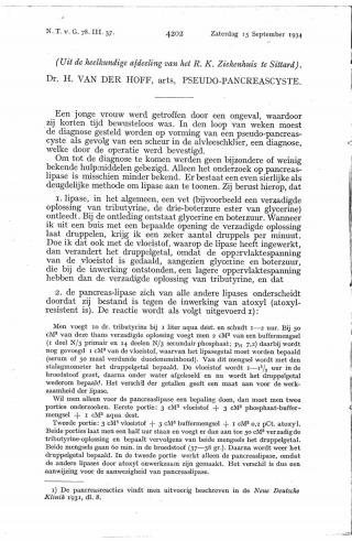 Eerste pagina van het artikel zoals het is gepubliceerd in het tijdschrift