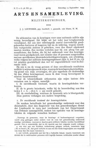 Eerste pagina van het artikel zoals het is gepubliceerd in het tijdschrift