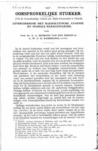 Eerste pagina van het artikel zoals het is gepubliceerd in het tijdschrift