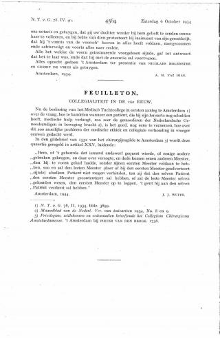 Eerste pagina van het artikel zoals het is gepubliceerd in het tijdschrift