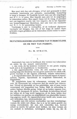 Eerste pagina van het artikel zoals het is gepubliceerd in het tijdschrift