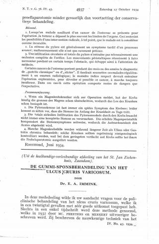 Eerste pagina van het artikel zoals het is gepubliceerd in het tijdschrift