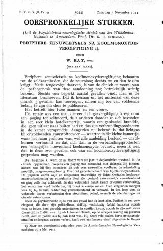 Eerste pagina van het artikel zoals het is gepubliceerd in het tijdschrift