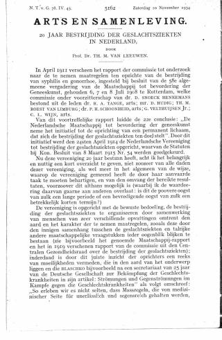 Eerste pagina van het artikel zoals het is gepubliceerd in het tijdschrift