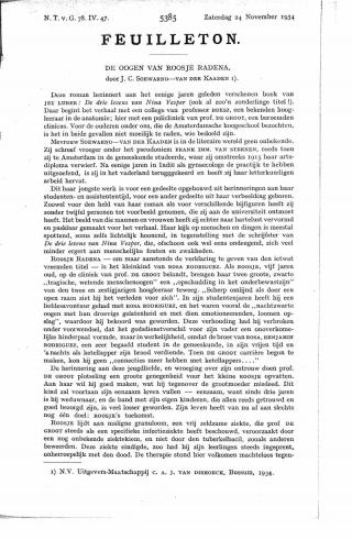 Eerste pagina van het artikel zoals het is gepubliceerd in het tijdschrift