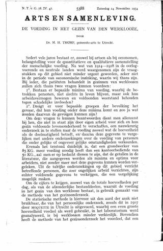 Eerste pagina van het artikel zoals het is gepubliceerd in het tijdschrift