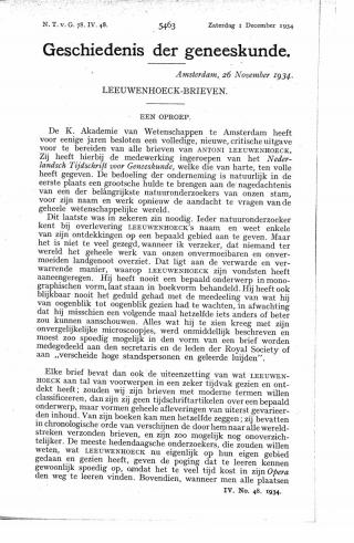 Eerste pagina van het artikel zoals het is gepubliceerd in het tijdschrift