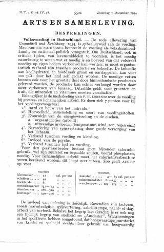 Eerste pagina van het artikel zoals het is gepubliceerd in het tijdschrift