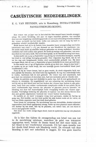 Eerste pagina van het artikel zoals het is gepubliceerd in het tijdschrift