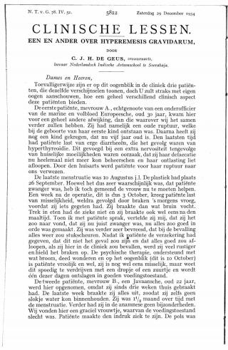 Eerste pagina van het artikel zoals het is gepubliceerd in het tijdschrift