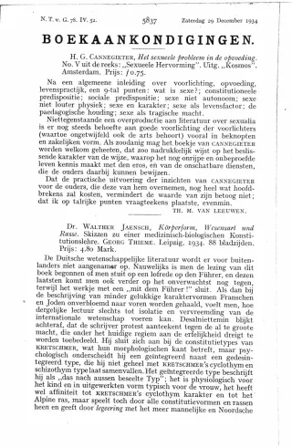 Eerste pagina van het artikel zoals het is gepubliceerd in het tijdschrift