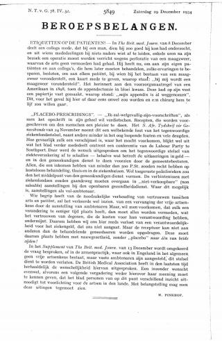 Eerste pagina van het artikel zoals het is gepubliceerd in het tijdschrift