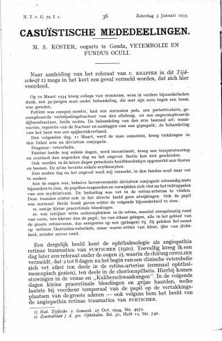 Eerste pagina van het artikel zoals het is gepubliceerd in het tijdschrift