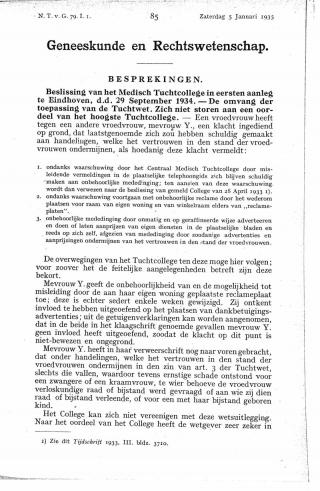 Eerste pagina van het artikel zoals het is gepubliceerd in het tijdschrift