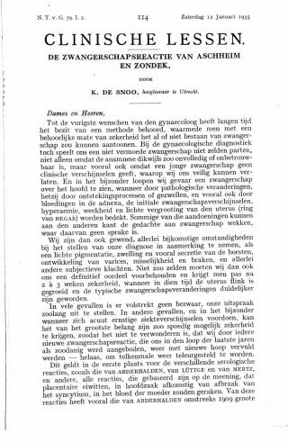 Eerste pagina van het artikel zoals het is gepubliceerd in het tijdschrift