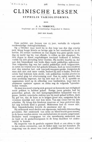 Eerste pagina van het artikel zoals het is gepubliceerd in het tijdschrift