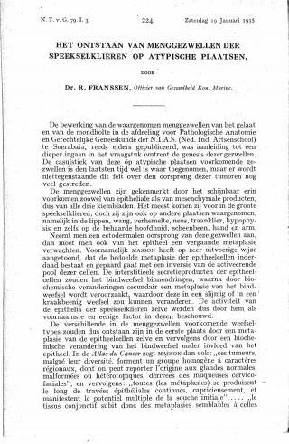 Eerste pagina van het artikel zoals het is gepubliceerd in het tijdschrift