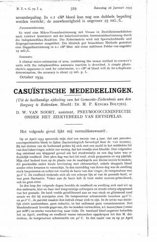 Eerste pagina van het artikel zoals het is gepubliceerd in het tijdschrift