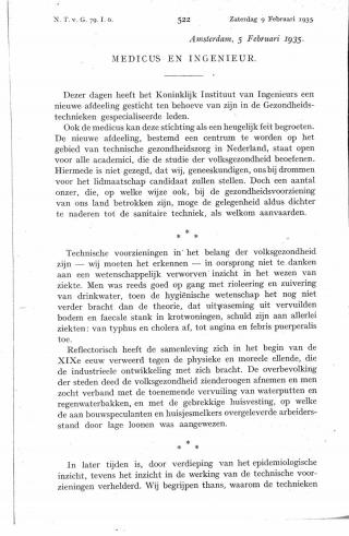 Eerste pagina van het artikel zoals het is gepubliceerd in het tijdschrift