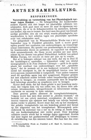 Eerste pagina van het artikel zoals het is gepubliceerd in het tijdschrift