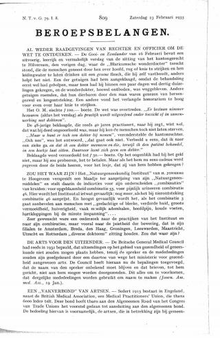 Eerste pagina van het artikel zoals het is gepubliceerd in het tijdschrift