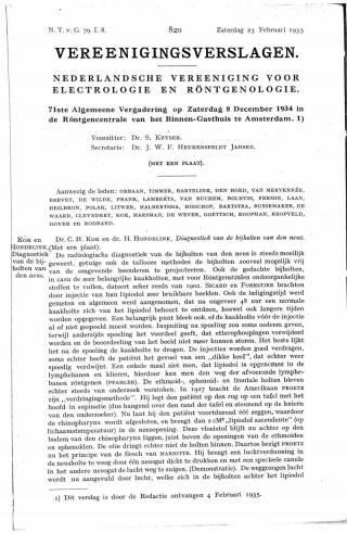 Eerste pagina van het artikel zoals het is gepubliceerd in het tijdschrift