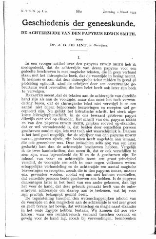 Eerste pagina van het artikel zoals het is gepubliceerd in het tijdschrift