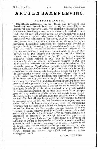 Eerste pagina van het artikel zoals het is gepubliceerd in het tijdschrift