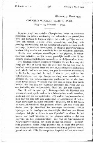 Eerste pagina van het artikel zoals het is gepubliceerd in het tijdschrift