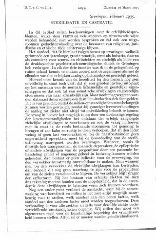 Eerste pagina van het artikel zoals het is gepubliceerd in het tijdschrift