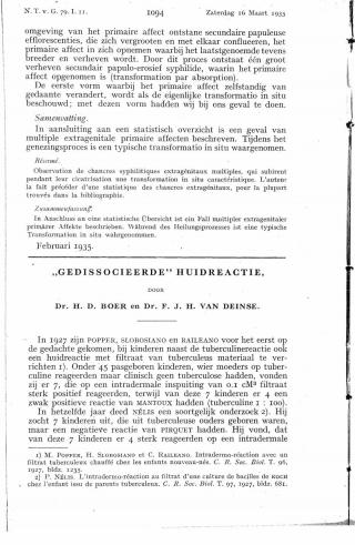 Eerste pagina van het artikel zoals het is gepubliceerd in het tijdschrift