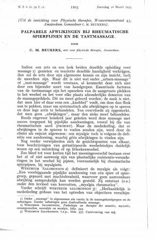 Eerste pagina van het artikel zoals het is gepubliceerd in het tijdschrift