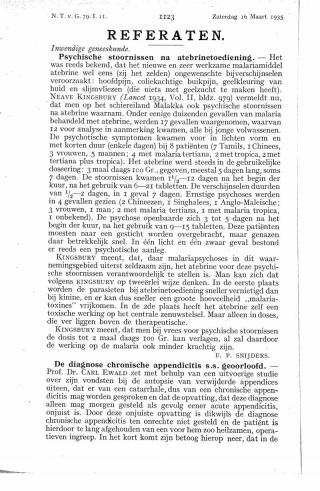 Eerste pagina van het artikel zoals het is gepubliceerd in het tijdschrift