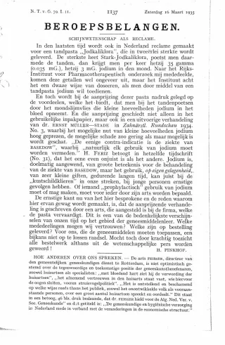 Eerste pagina van het artikel zoals het is gepubliceerd in het tijdschrift