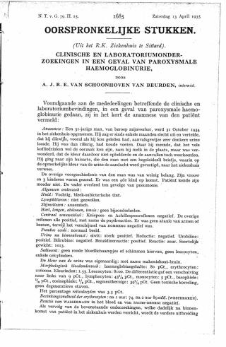 Eerste pagina van het artikel zoals het is gepubliceerd in het tijdschrift