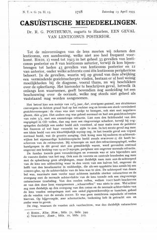 Eerste pagina van het artikel zoals het is gepubliceerd in het tijdschrift