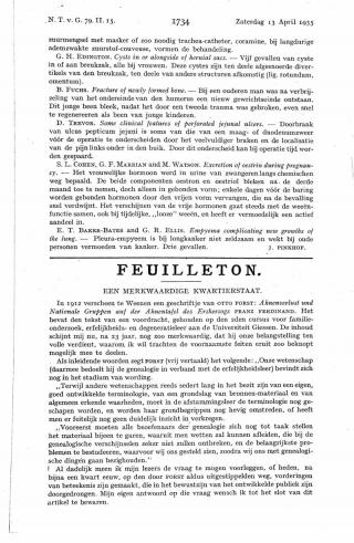 Eerste pagina van het artikel zoals het is gepubliceerd in het tijdschrift