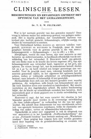 Eerste pagina van het artikel zoals het is gepubliceerd in het tijdschrift